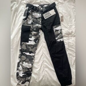 Almost Famous Camo Cargo Jogger Pants
